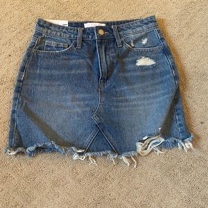 Vervet jean skirt